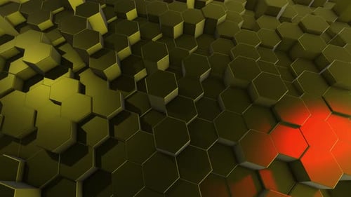 Abstract Geometric Hexagon Loop Background