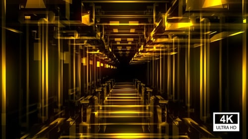 Vj Golden Tunnel 4K