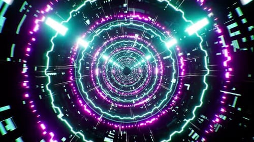 Tunnel Cyberpunk Concept 4K 02(Loop)
