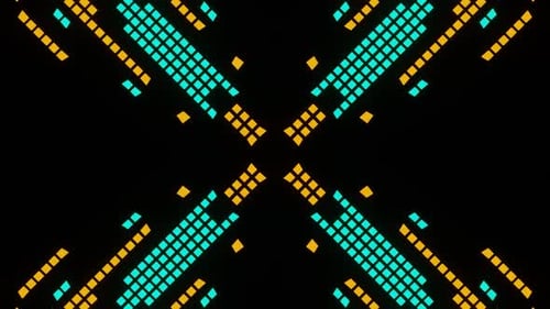 Vj Loop Animation Of Pixel Mosaic Ver25 02