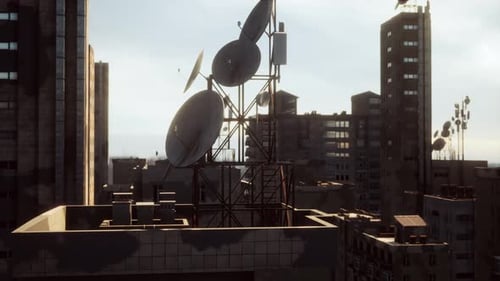 Roofs of Abandoned Ghost Town