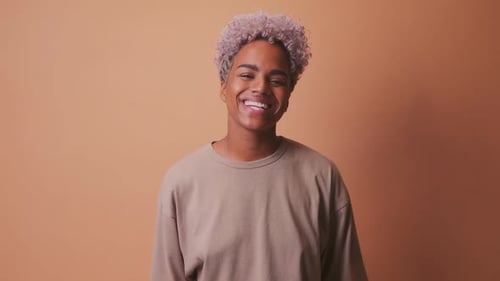 Smiling Young Adult Laughing Portrait