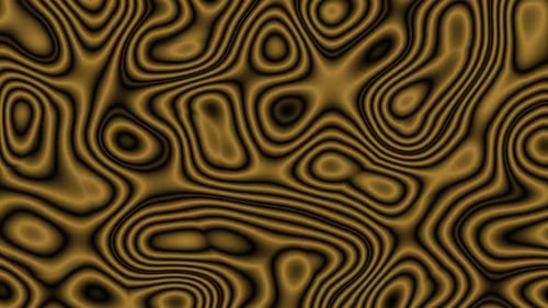 Abstract Fluid Golden Brown Wavy Lines Pattern Background