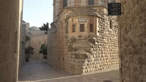 Stone walls and buildings
