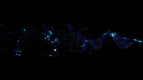Glowing Particle Flow Abstract Background Animation