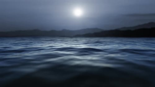 Beautiful Winter Morning With Sun Reflecting In The Ocean Calm Sunset Sea Loop Sunrise 4k