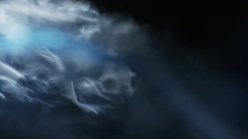 Abstract Background with Blue Lighting