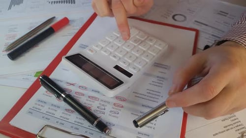 White Digital Calculator