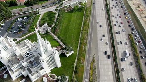 Aerial View of The San Diego California Temple