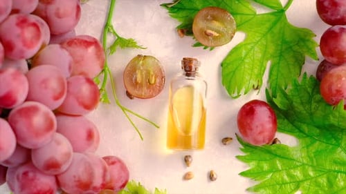 Bottle of Grape Seed Oil