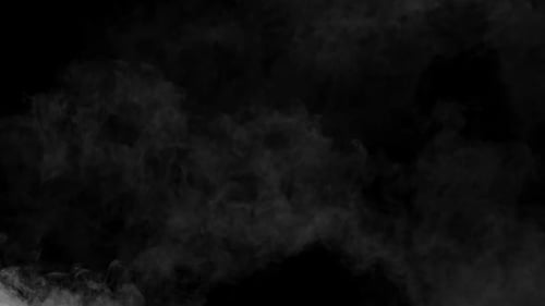 Dramatic Smoke Texture on Black Background
