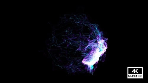 Abstract Energy Sphere Particle Flow