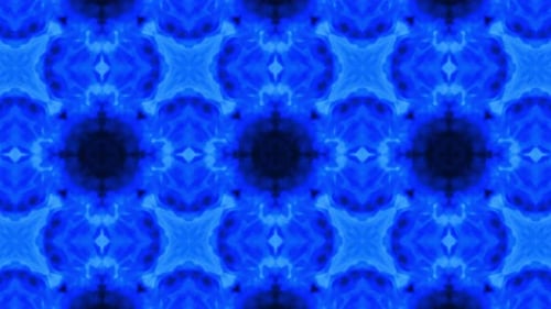 Dynamic Blue Abstract Kaleidoscope Pattern Background