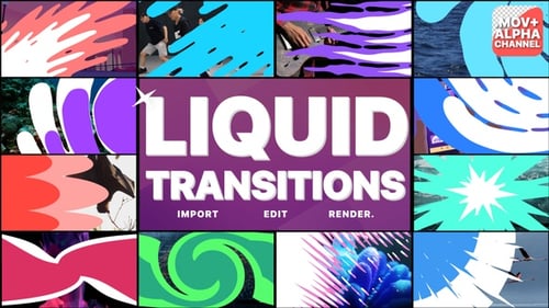 Fluid Abstract Transitions for Dynamic Video Editing