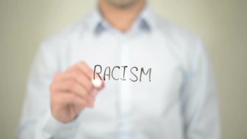 Crossing Out Racism on Transparent Screen