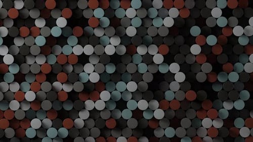 Bunte hölzerne Sechsecke Loop-Animation