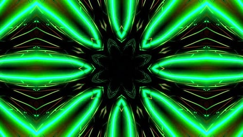 Modèles de kaléidoscope futuriste VJ Loop Mouvement psychédélique Abstrait