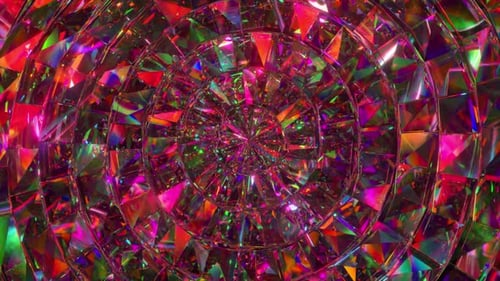 Abstract Diamond Circular Mosaic Moves in Wave Motions