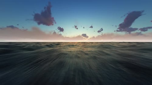 Sunrise In The Ocean
