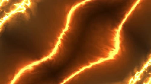 Glowing Electric Energy Lines Abstract Motion Background