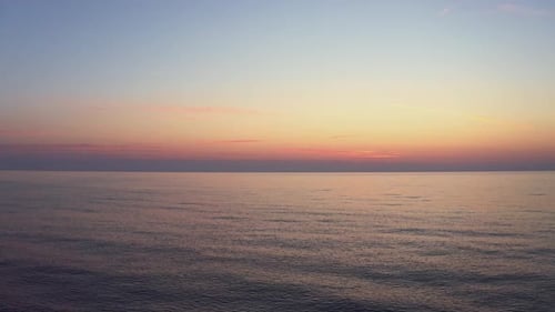 Sea Waves on a Beautiful Sea in the Morning