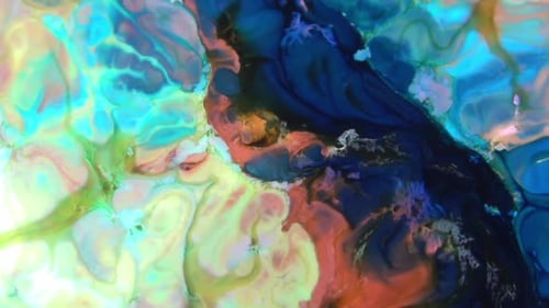 Psychedelic Galactic Paint Texture Background
