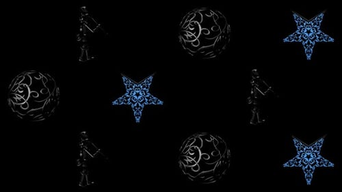 NUTCRAKER _STAR_ BALL HORIZONTAL VERSETZT