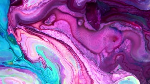 Close Up Of Abstract Colorful Fluid Paint Background Textured 10