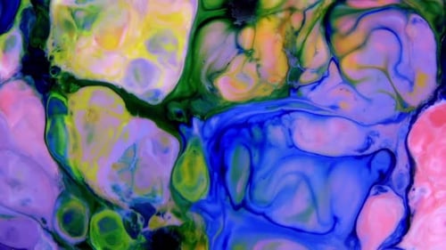 Psychedelic Cosmos Galaxy Paint Texture Background