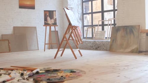 Canvas in Art Workshop