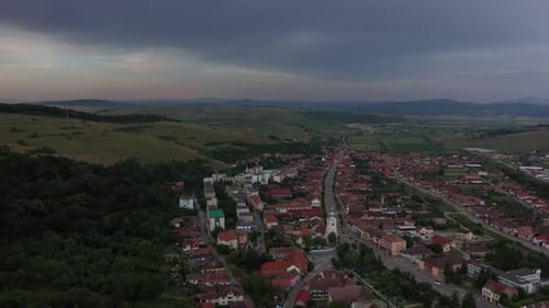 Rustic Town Between The Hills