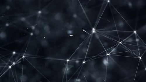 Arrière-plan réseau de la technologie 4K (bouclable)