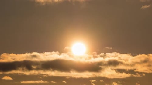 Time-Lapse of Beautiful Golden Hour Sunset