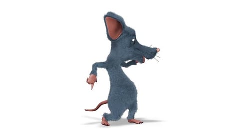 Animated 3D Cartoon Mouse Character Performing Gestures