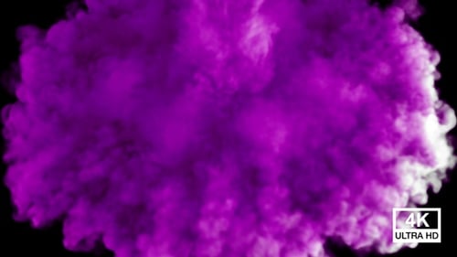 Purple Smoke Cloud Burst Transition