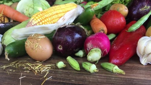 Vegetables, Camera Dolly, Healthy Eating, Food.