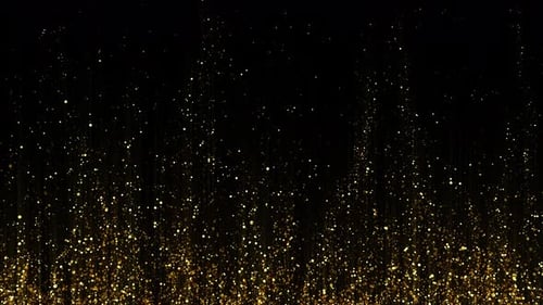 Gold Particles Rising 4K