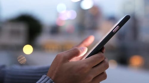 Using Smart Phone in The City