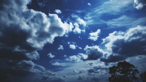 Dramatic Sky with Clouds Time Lapse