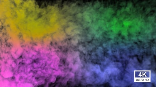 Vibrant Color Smoke Burst Transition