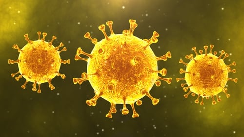 Animated 3D Virus Cell Particles for Medical and Science Content