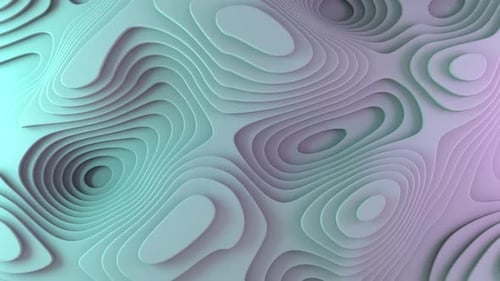 Fluid Abstract Topographic Contour Map Background Animation