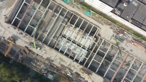 Baustelle in der Stadt