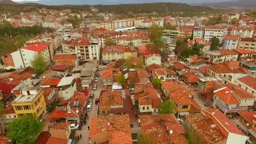 Aerial Drone Town