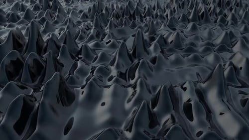 Abstract Black Fluid Motion Background Loop