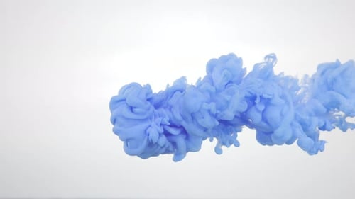 Light Blue Ink In Water