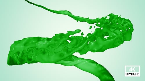 Circle Green Paint Splash V1