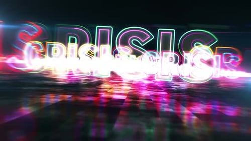 Crisis abstract hyperspace