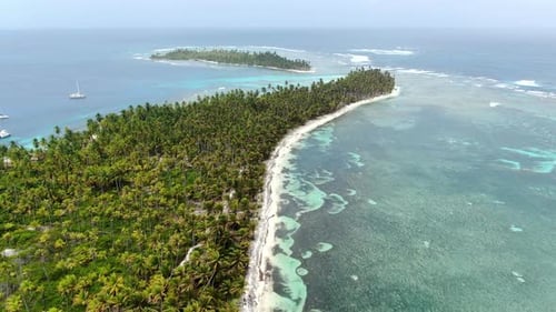 Caribbean White Unspoiled Sandy Beach