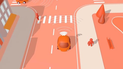 Self-driving car concept